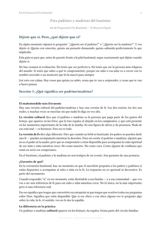 Guía para Padrinos — Dijiste que sí